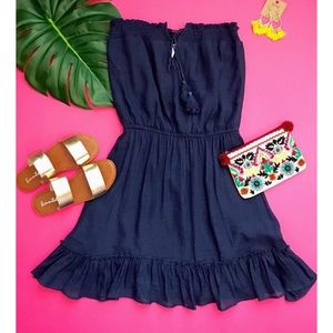 sundress / keyhole strapless dress